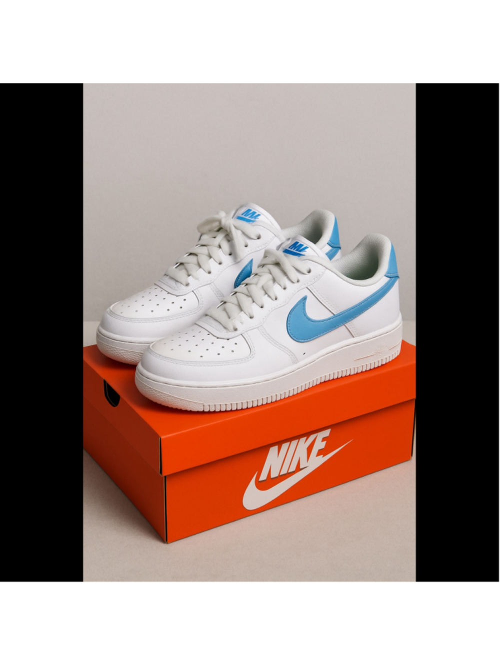 Women's Nike Court Vision Low Sneakers White and Blue